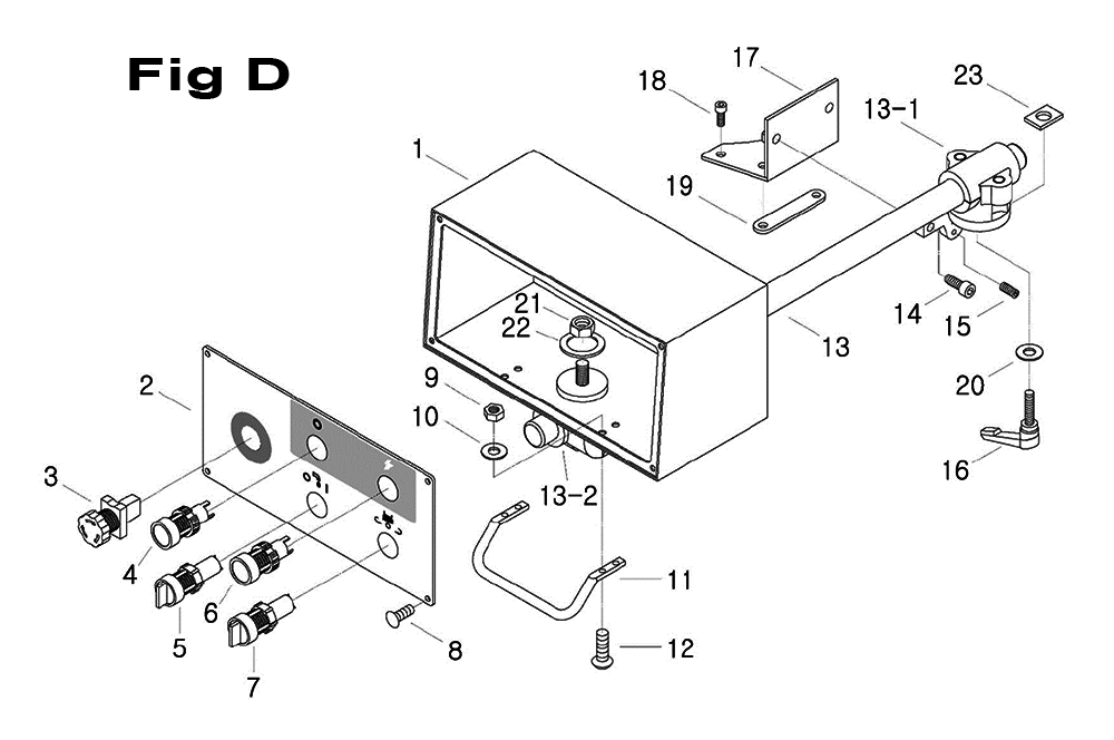 Fig-2 Diagram and Parts List for 698027  Jet Mill