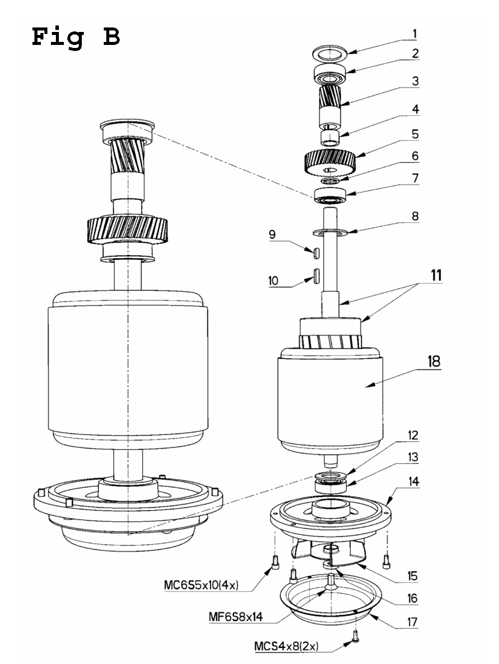 Fig-2 Diagram and Parts List for J-A2608-1 354027 Jet Drill Press