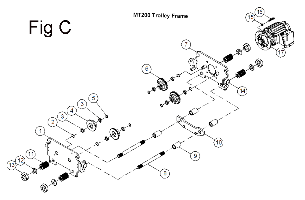 Fig-3 Diagram and Parts List for 140183  Jet Hand Truck & Dolly