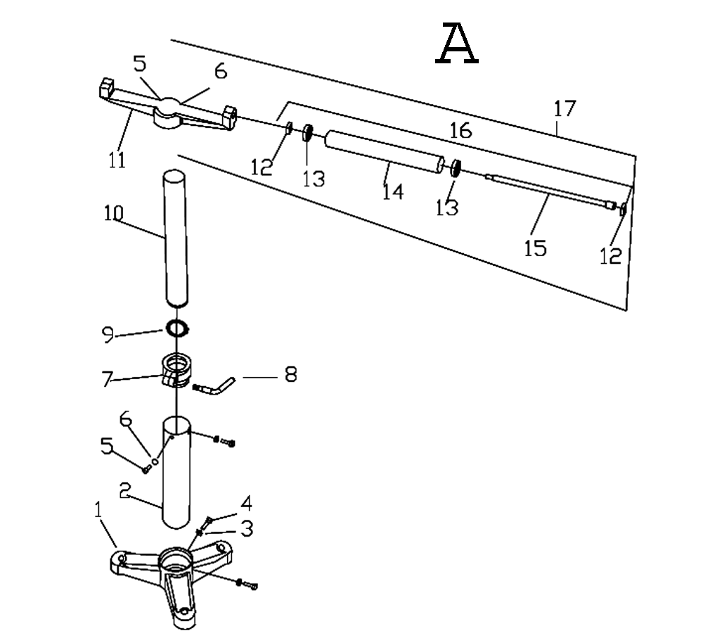 Fig-1 Diagram and Parts List for 414121  Jet Tool Stand & Cart