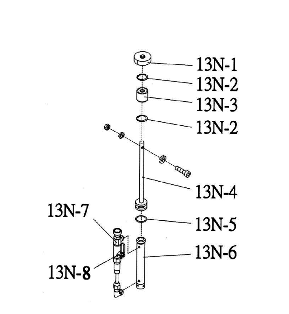 Fig-2 Diagram and Parts List for 414459  Jet Table Saw
