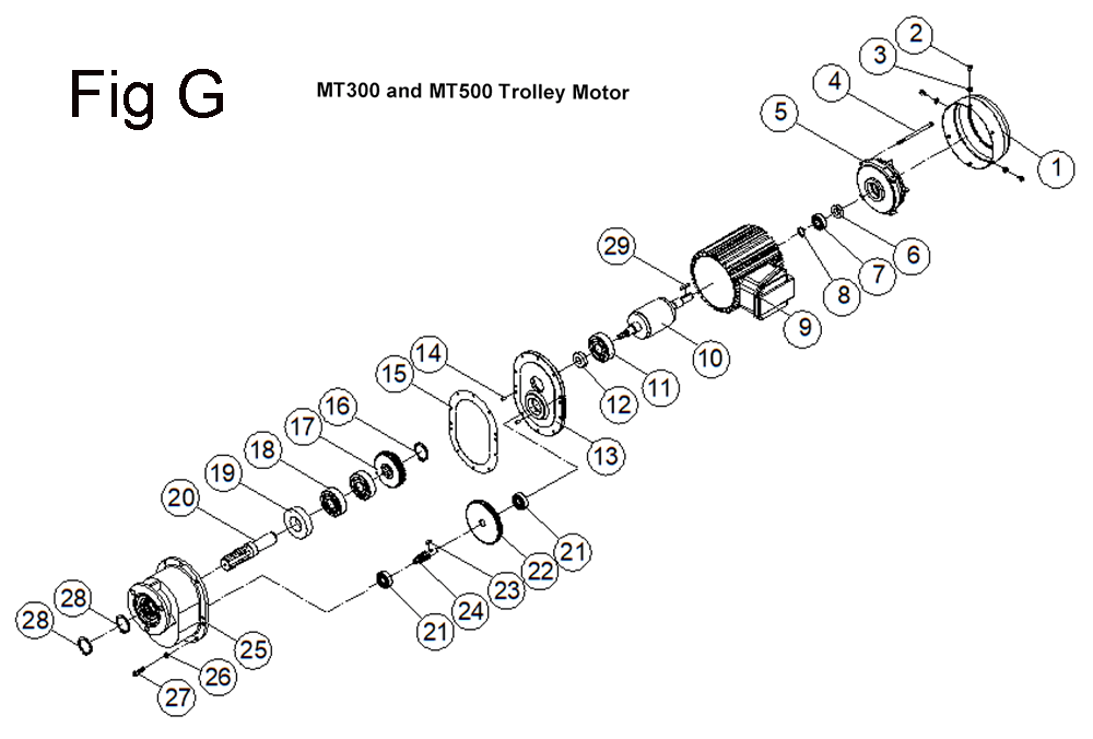 Fig-7 Diagram and Parts List for 140183  Jet Hand Truck & Dolly