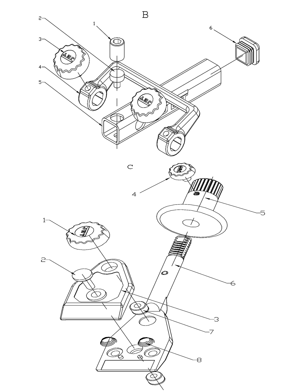 Fig-2 Diagram and Parts List for 708015  Jet Shaper