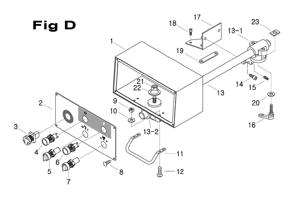 Fig-6 Diagram and Parts List for 698055  Jet Mill