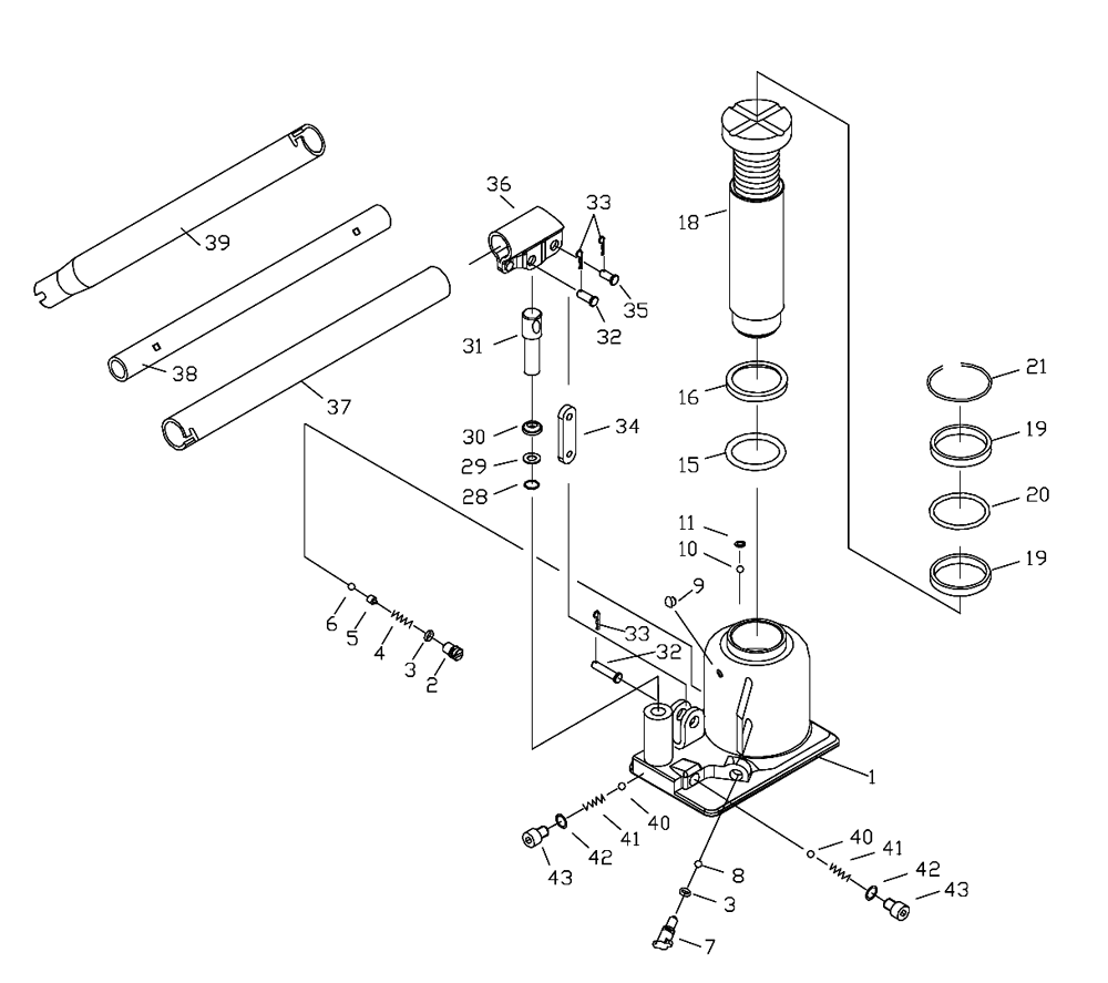 Page 1 Diagram and Parts List for 655557  Jet Jack