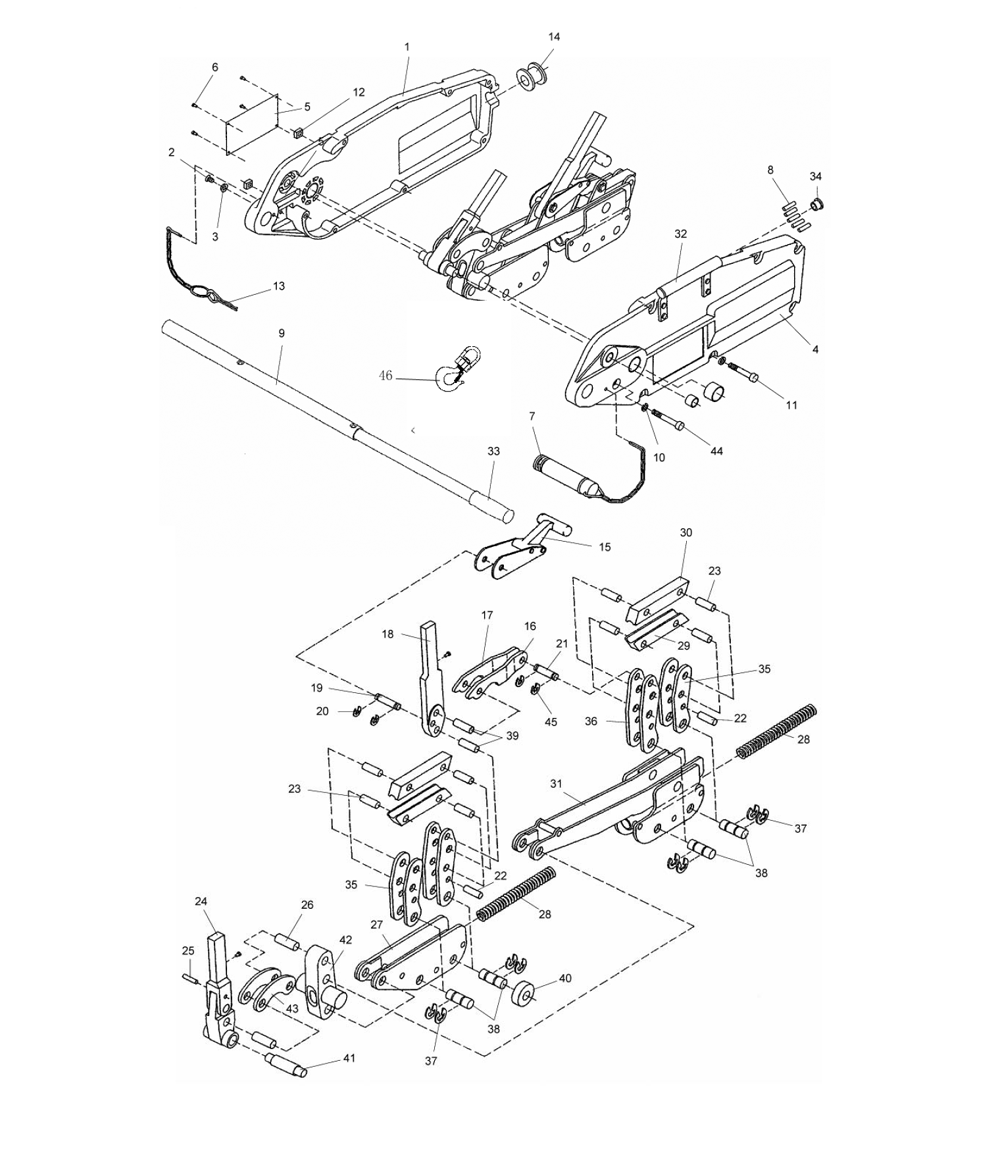 Fig-0 Diagram and Parts List for JG-300 286530 Jet Hand Truck & Dolly