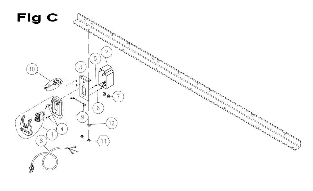 Fig-2 Diagram and Parts List for 725002K  Jet Table Saw