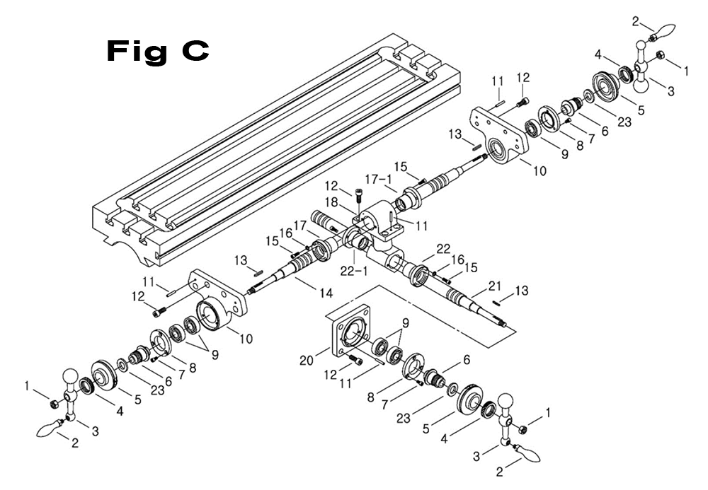 Fig-6 Diagram and Parts List for 698161  Jet Mill