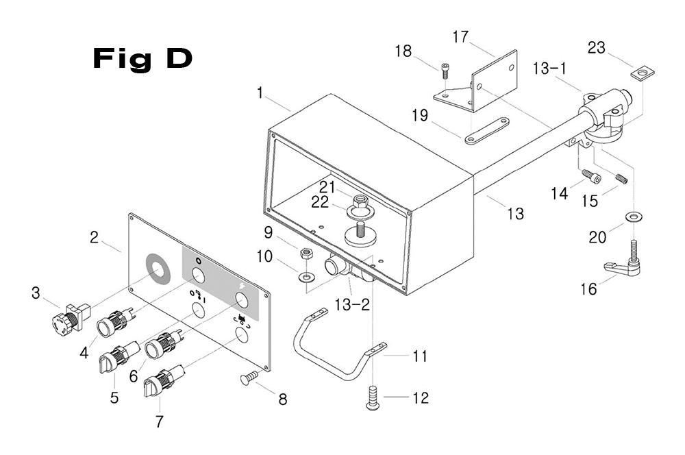 Fig-3 Diagram and Parts List for 698071  Jet Mill