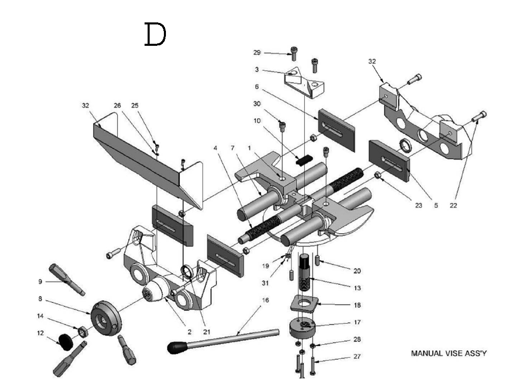 Fig-4 Diagram and Parts List for 414217K  Jet Table Saw