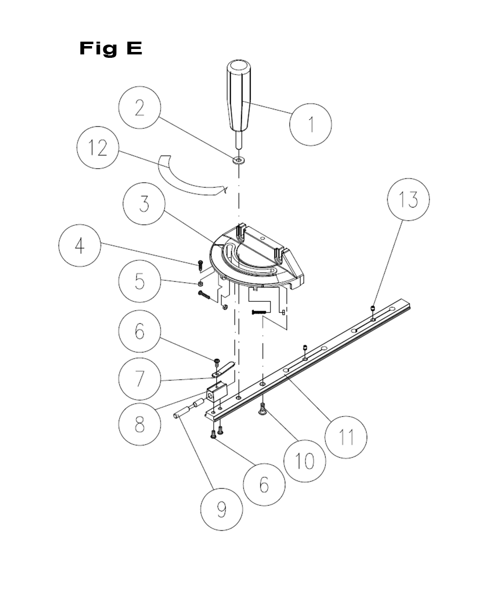 Fig-2 Diagram and Parts List for 725000K  Jet Table Saw