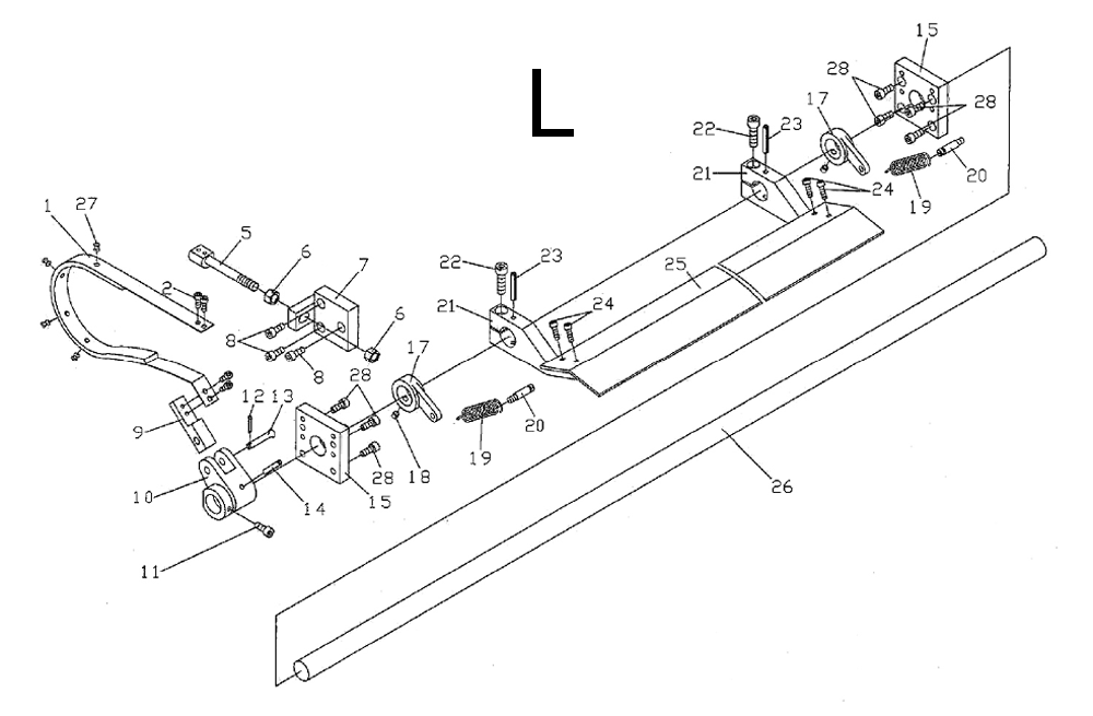 Fig-12 Diagram and Parts List for 321860  Jet Lathe