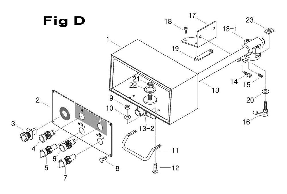 Fig-2 Diagram and Parts List for 698162  Jet Mill