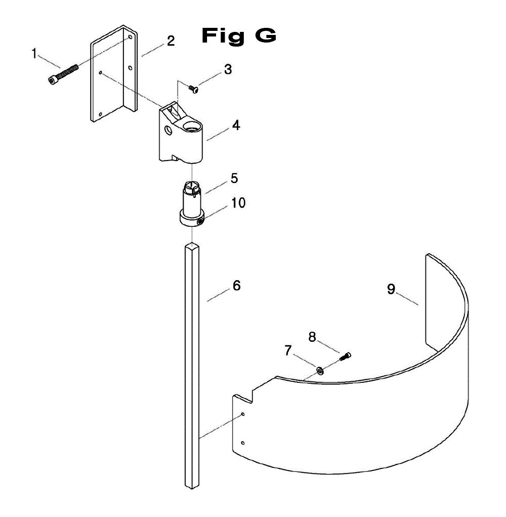 Fig-4 Diagram and Parts List for 698064  Jet Mill