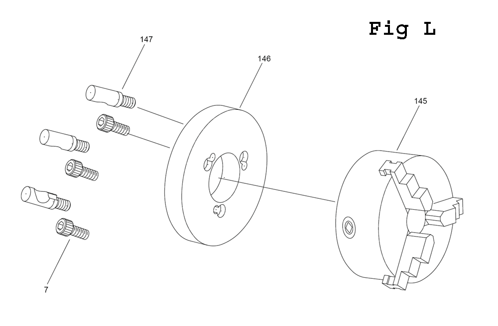 Fig-16 Diagram and Parts List for E-1340VS 892414 Jet Lathe
