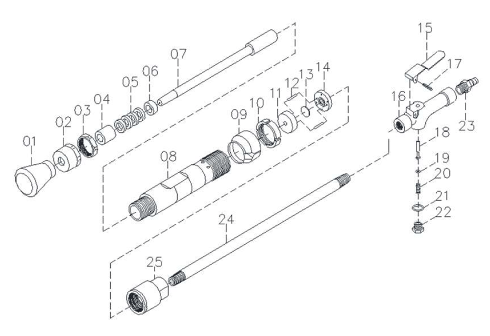 Fig-0 Diagram and Parts List for 550603  Jet Sander