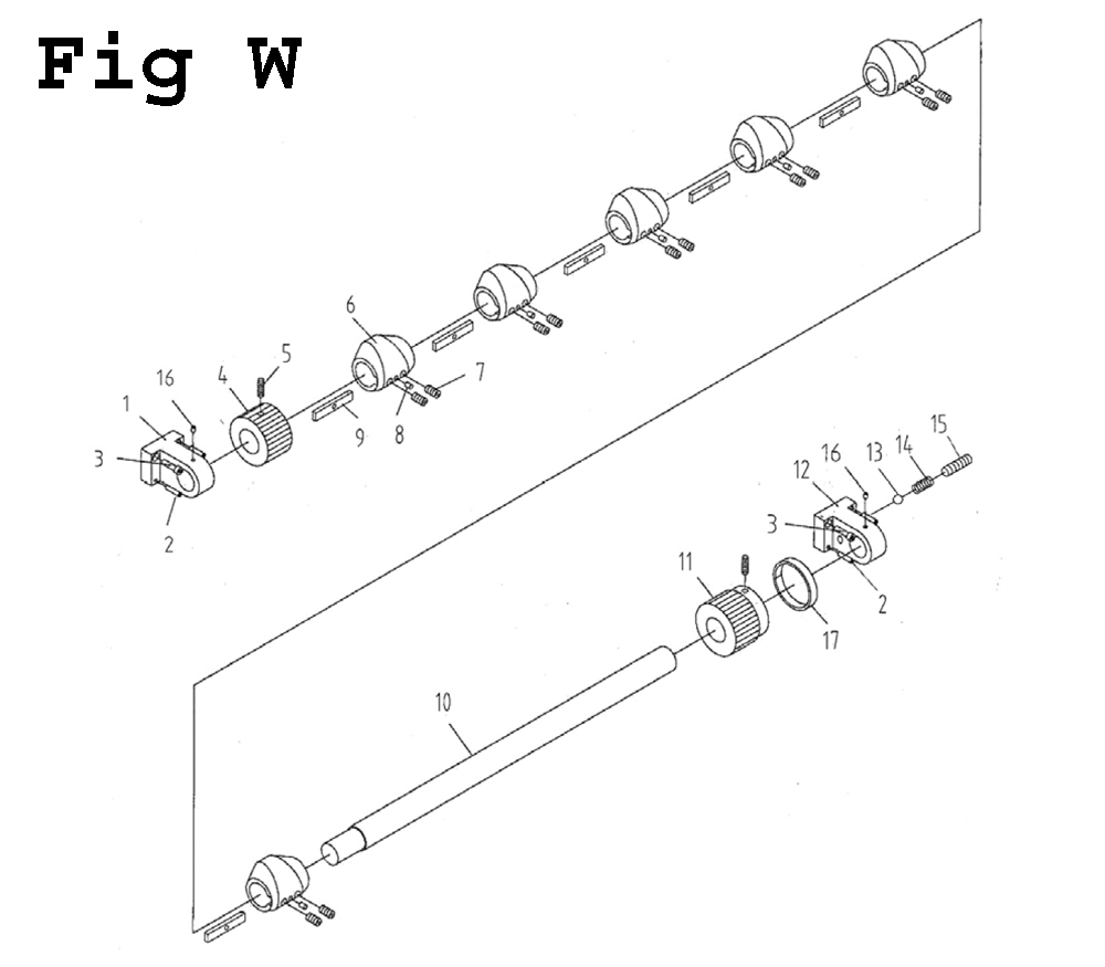 Fig-23 Diagram and Parts List for GH-26120ZH 321892 Jet Lathe