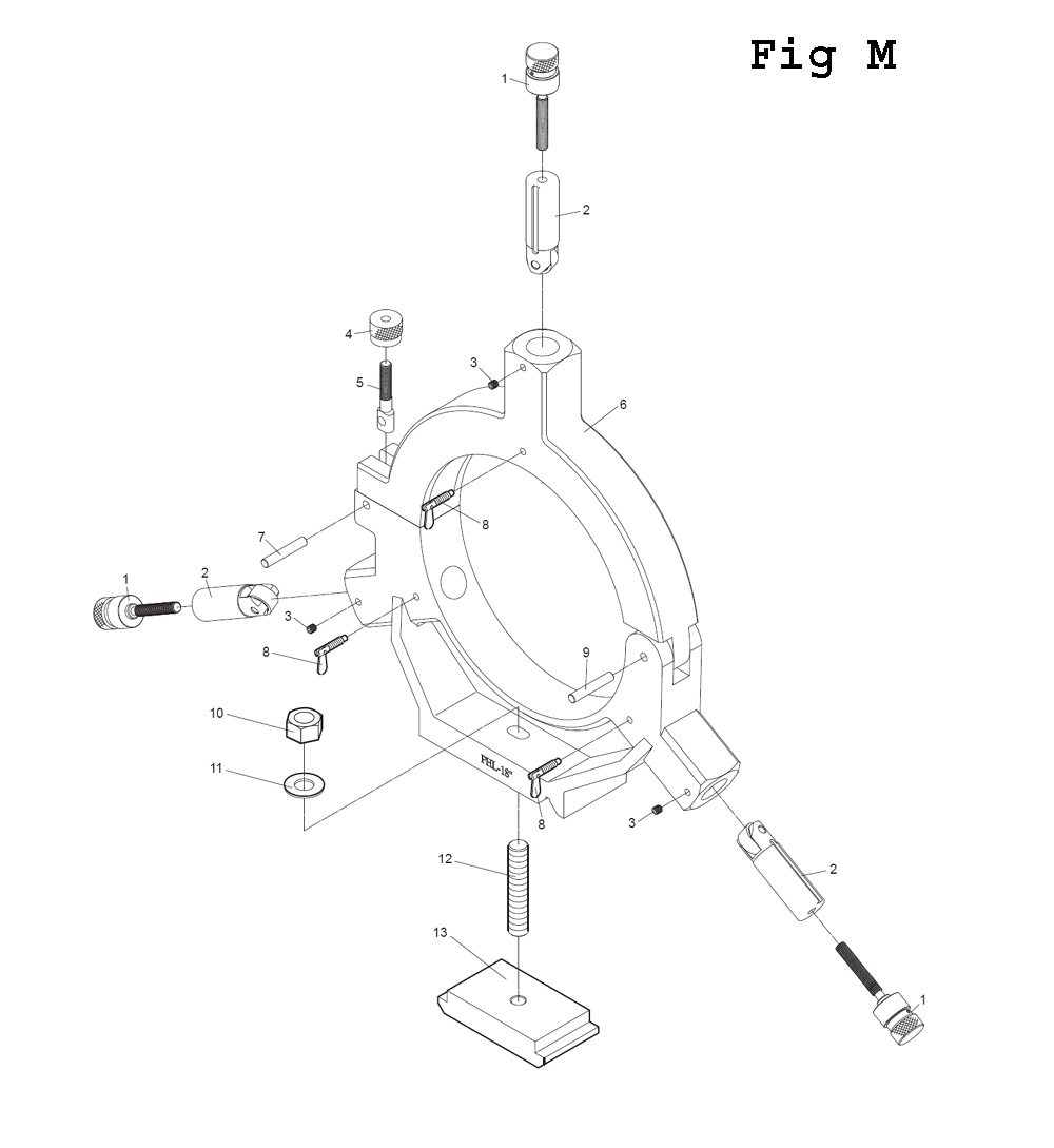 Fig-21 Diagram and Parts List for EGH-1880 892606 Jet Lathe