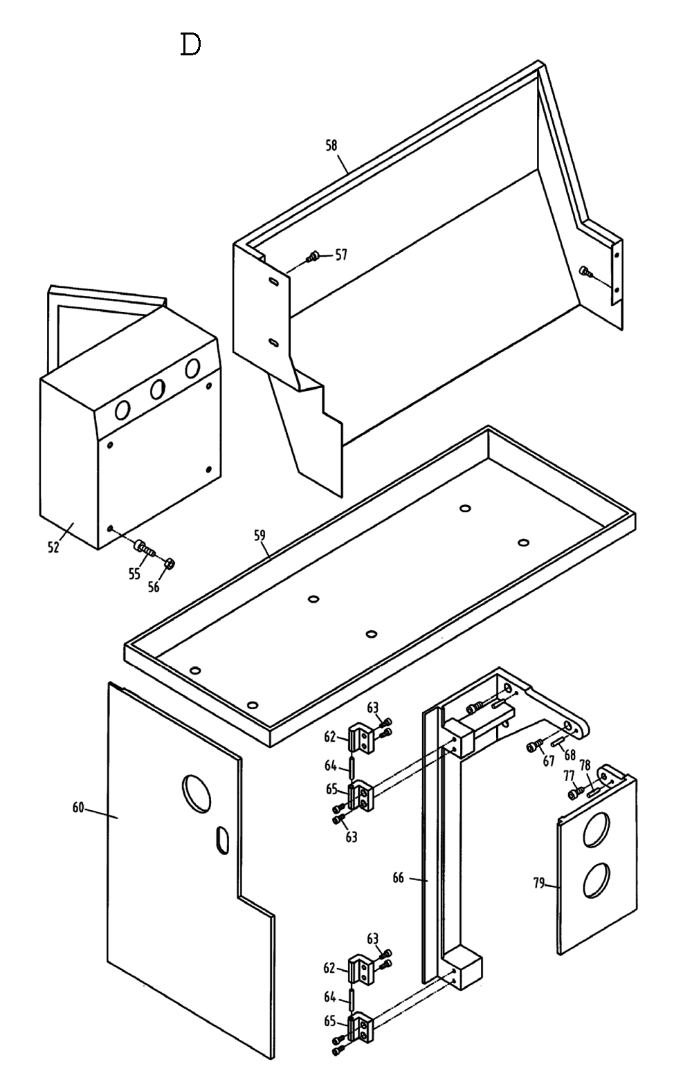 Fig-4 Diagram and Parts List for 321125  Jet Lathe