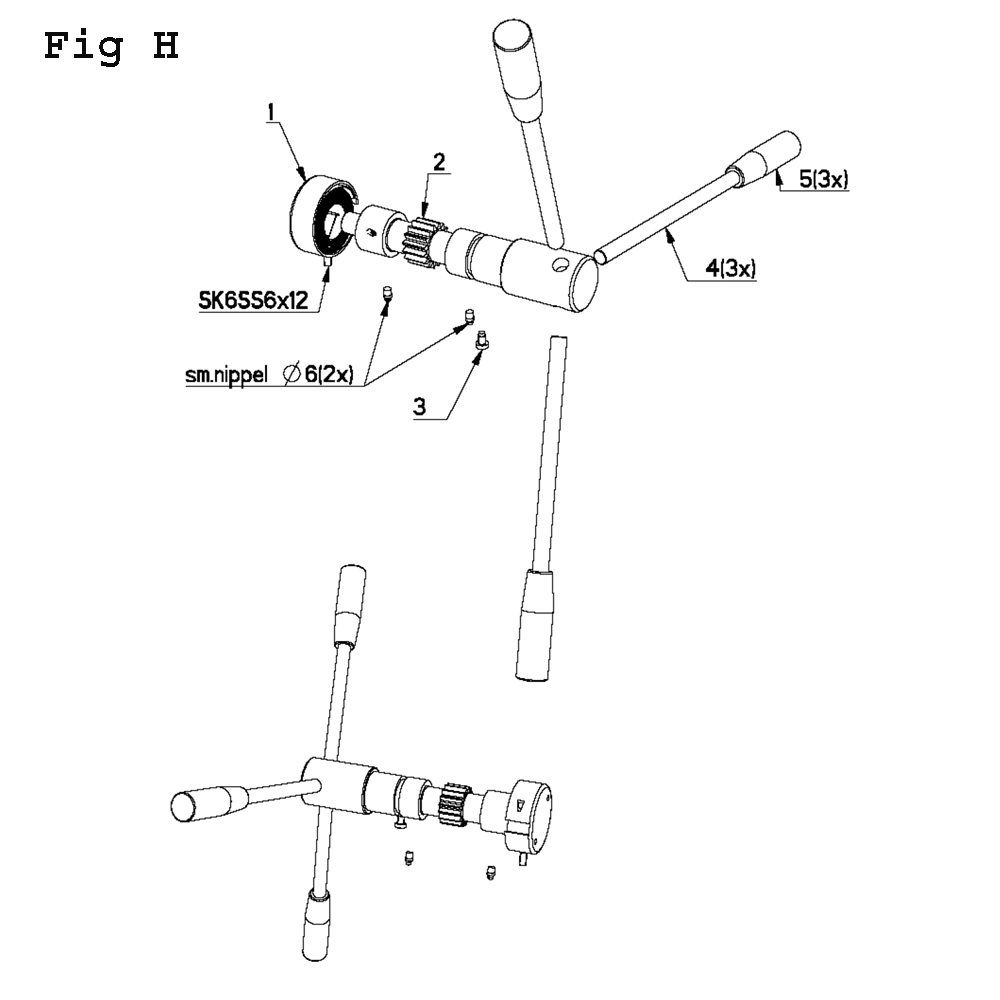 Fig-10 Diagram and Parts List for J-A2608M-PF4 354031 Jet Drill Press