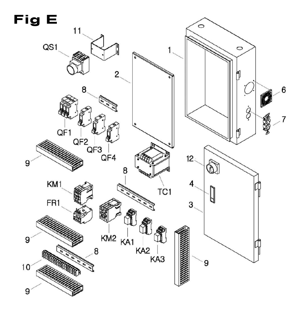 Fig-2 Diagram and Parts List for 698152  Jet Mill