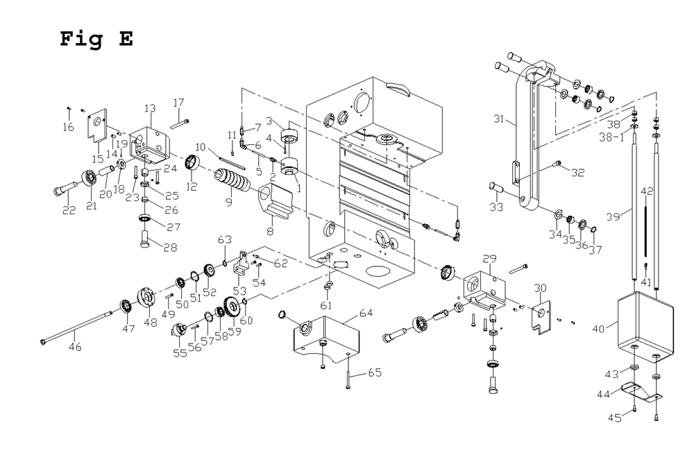 Fig-3 Diagram and Parts List for J-1600R-4 320039 Jet Mill