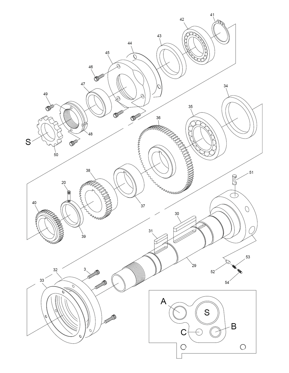 Fig-0 Diagram and Parts List for E-1236VS 892317 Jet Lathe
