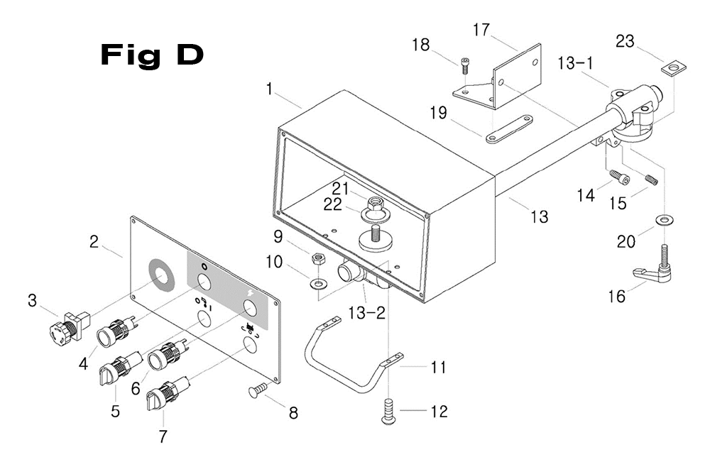 Fig-6 Diagram and Parts List for 698061  Jet Mill