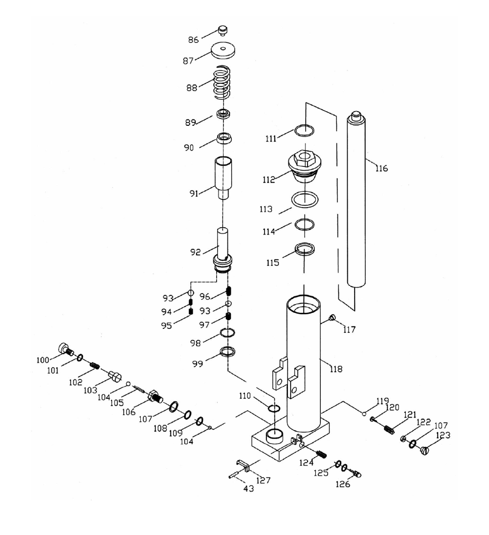 Fig-1 Diagram and Parts List for 140521  Jet Hand Truck & Dolly