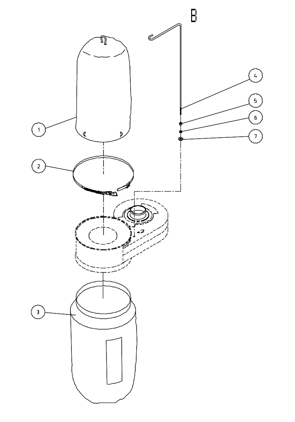 Fig-2 Diagram and Parts List for 708642CK  Jet Dust Collector