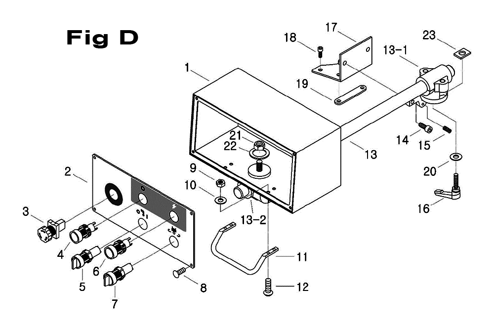 Fig-2 Diagram and Parts List for 698051  Jet Mill