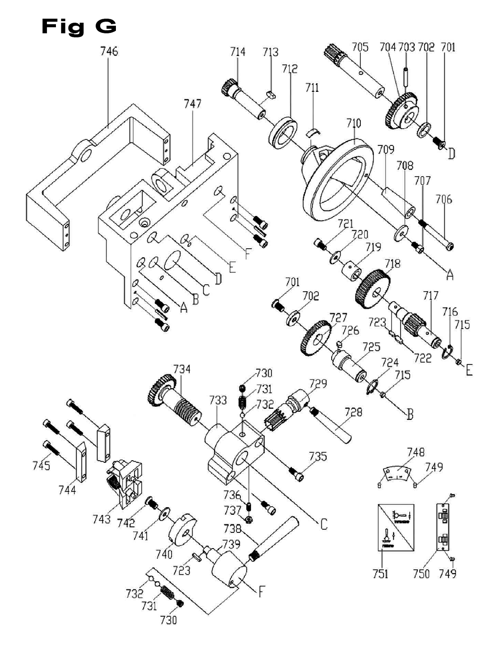 Fig-15 Diagram and Parts List for 321379  Jet Lathe