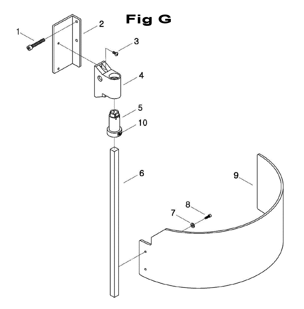 Fig-7 Diagram and Parts List for 698050  Jet Mill