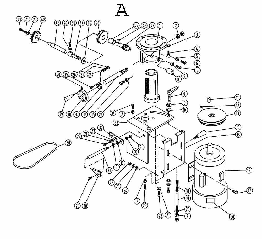 Fig-1 Diagram and Parts List for 708322  Jet Shaper