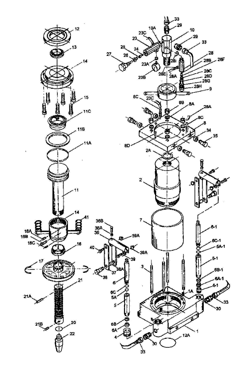 Fig-0 Diagram and Parts List for 331431  Jet Brake & Press