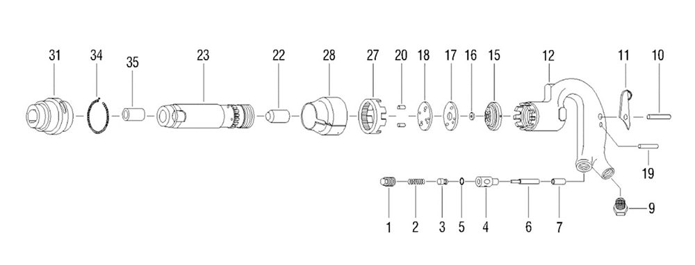 Fig-0 Diagram and Parts List for 550642  Jet Hammer