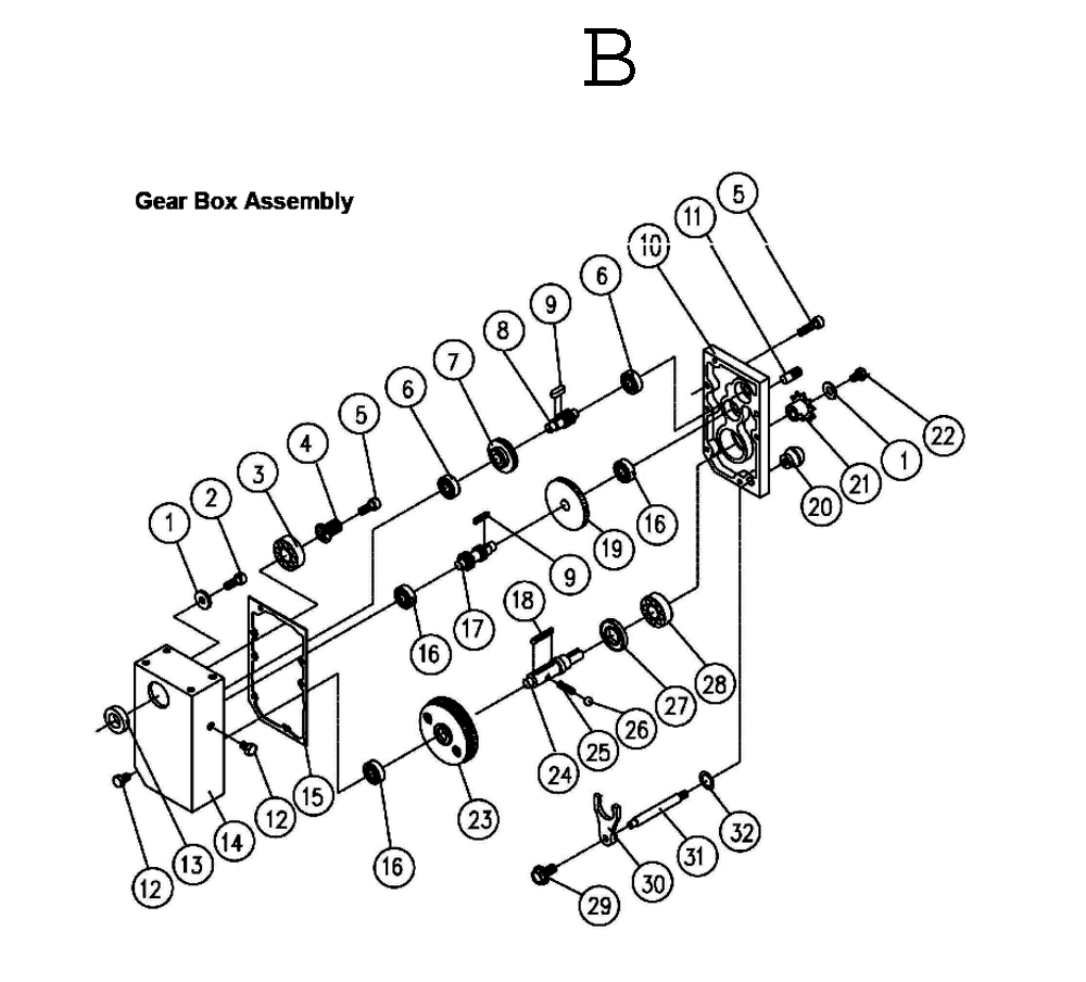 Fig-2 Diagram and Parts List for 708531  Jet Planer Jointer