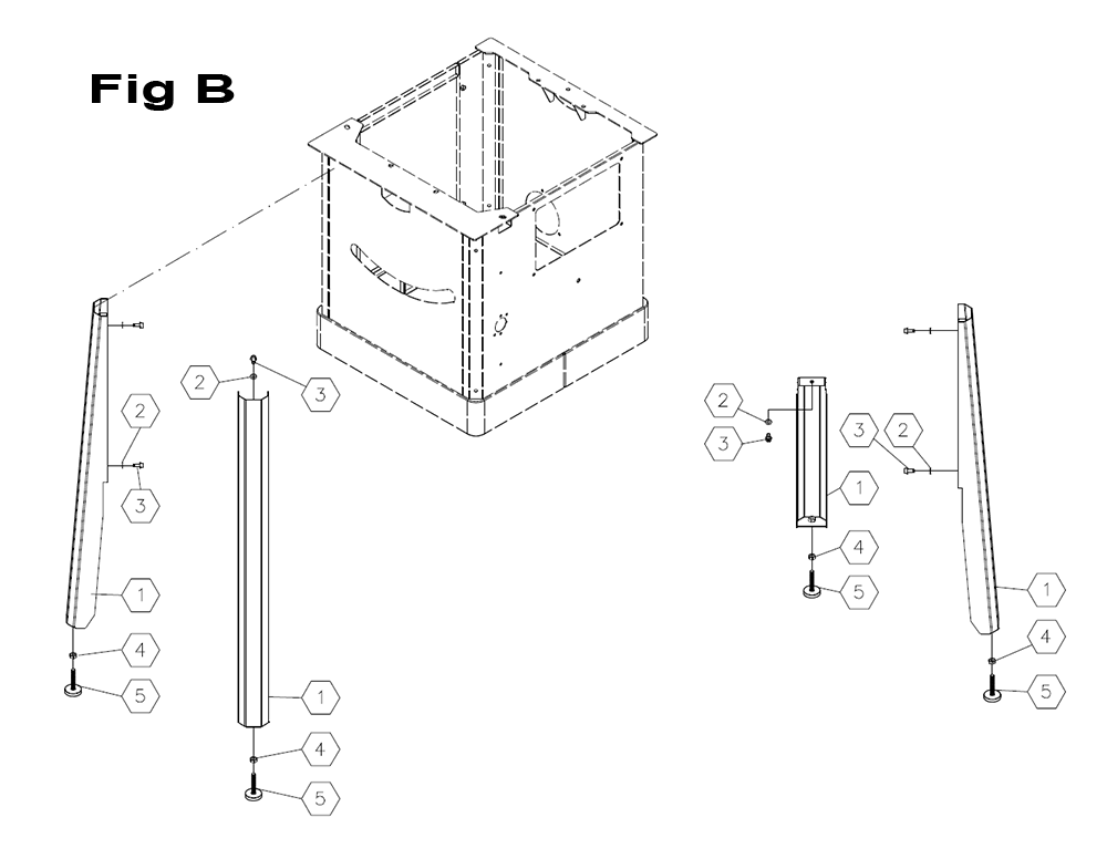 Fig-4 Diagram and Parts List for 725004K  Jet Table Saw