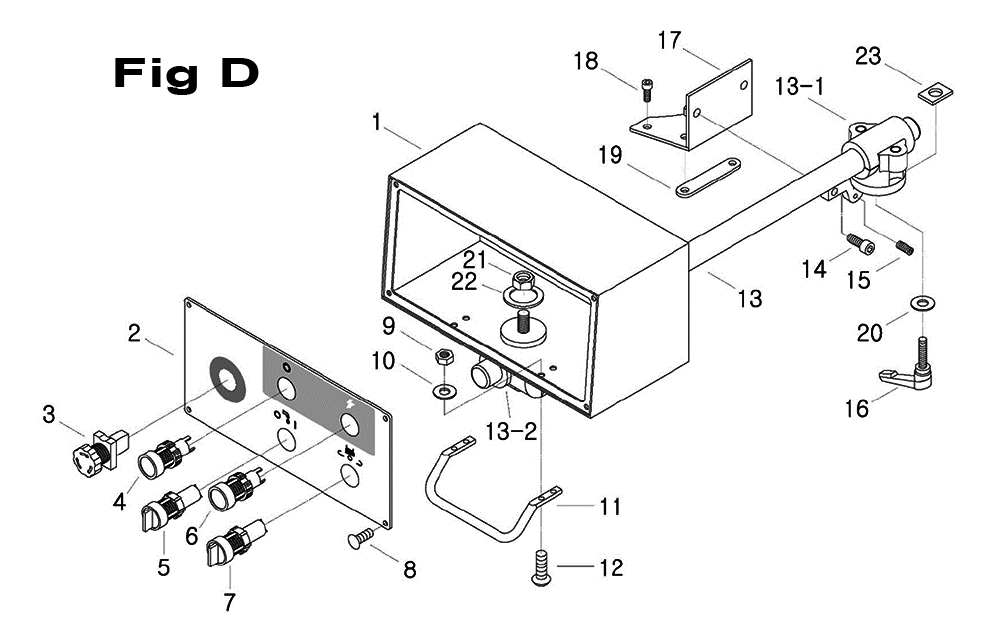 Fig-6 Diagram and Parts List for 698118  Jet Mill