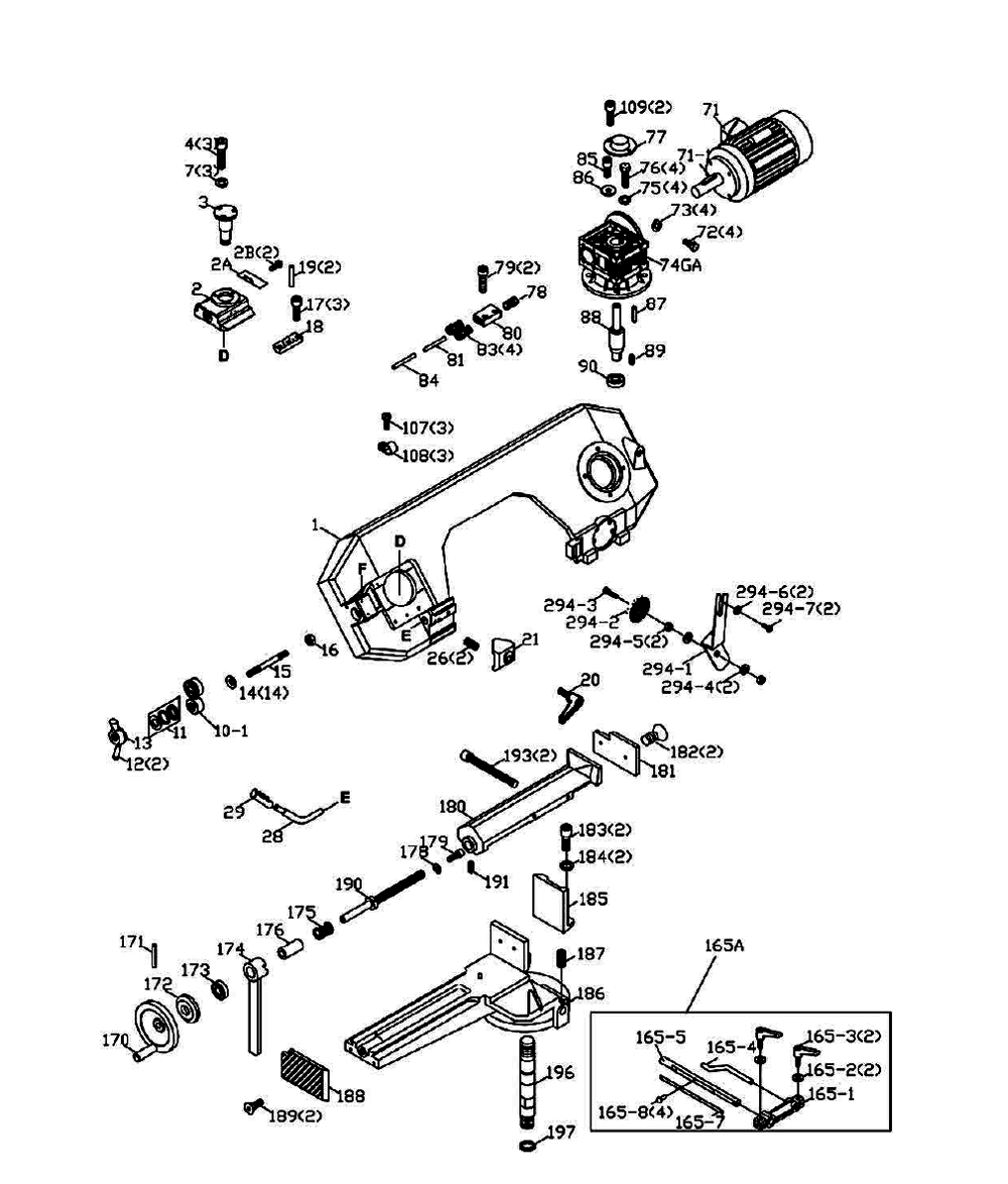 Fig-0 Diagram and Parts List for 414467  Jet Table Saw