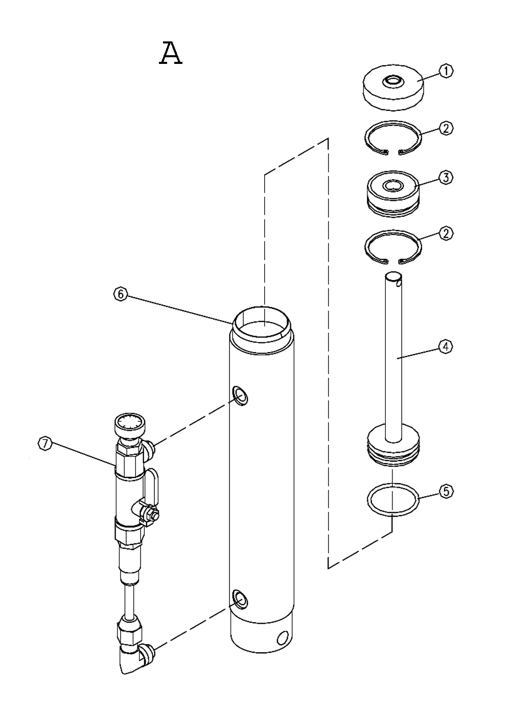 Fig-2 Diagram and Parts List for 414455  Jet Table Saw