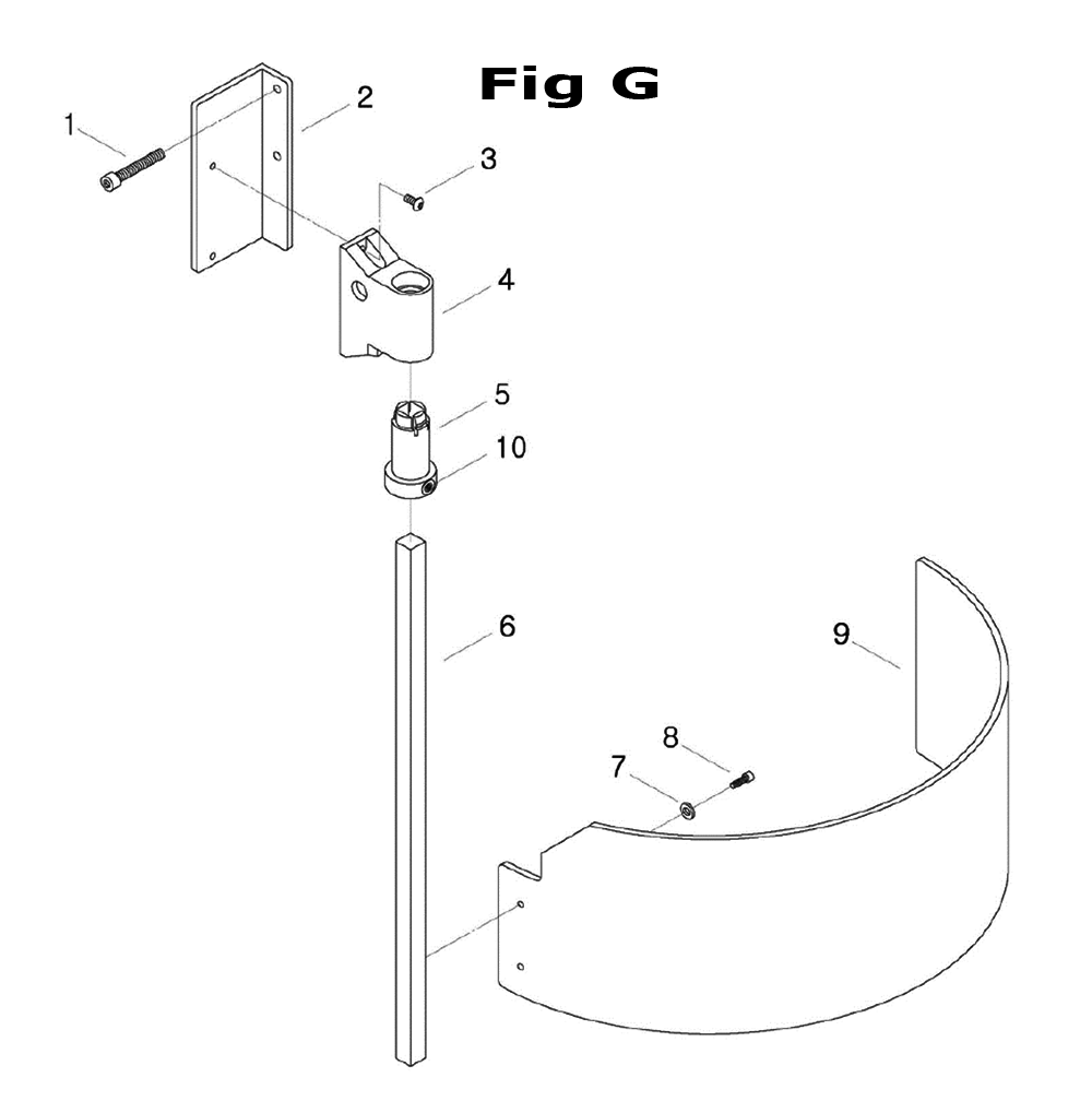 Fig-6 Diagram and Parts List for 698123  Jet Mill