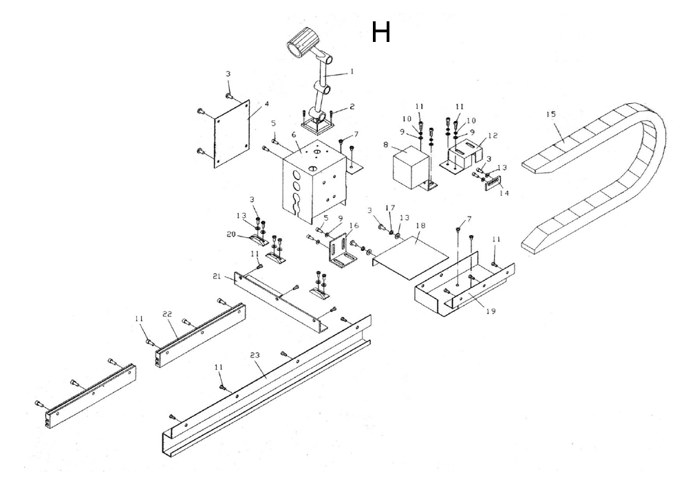 Fig-8 Diagram and Parts List for 320930  Jet Lathe