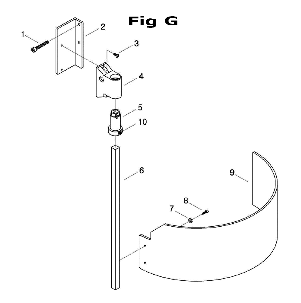 Fig-2 Diagram and Parts List for 698134  Jet Mill