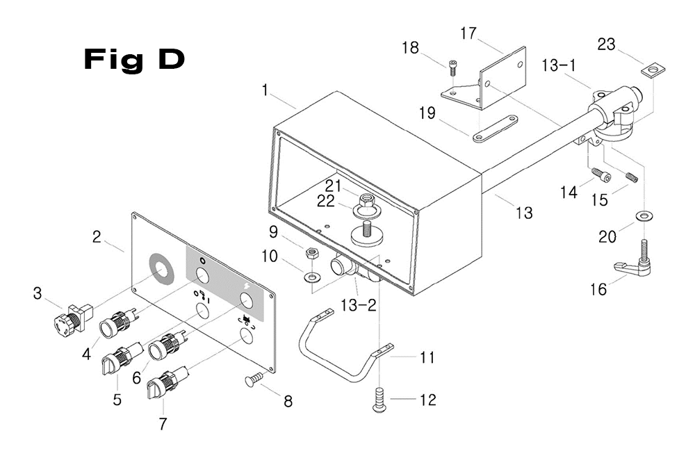 Fig-8 Diagram and Parts List for 698068  Jet Mill