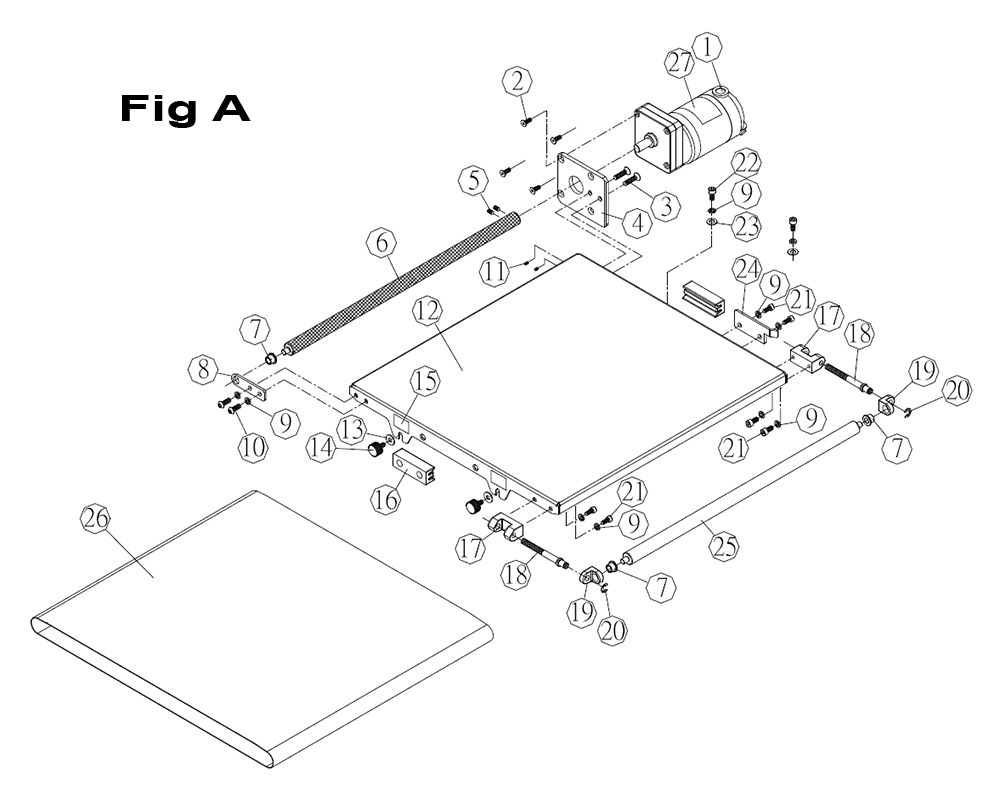 Fig-1 Diagram and Parts List for 723530K  Jet Sander Grinder