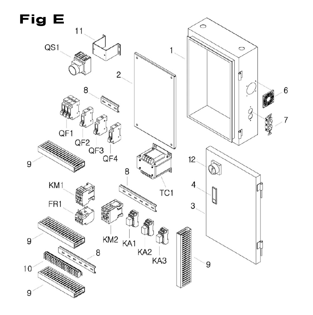 Fig-3 Diagram and Parts List for 698026  Jet Mill