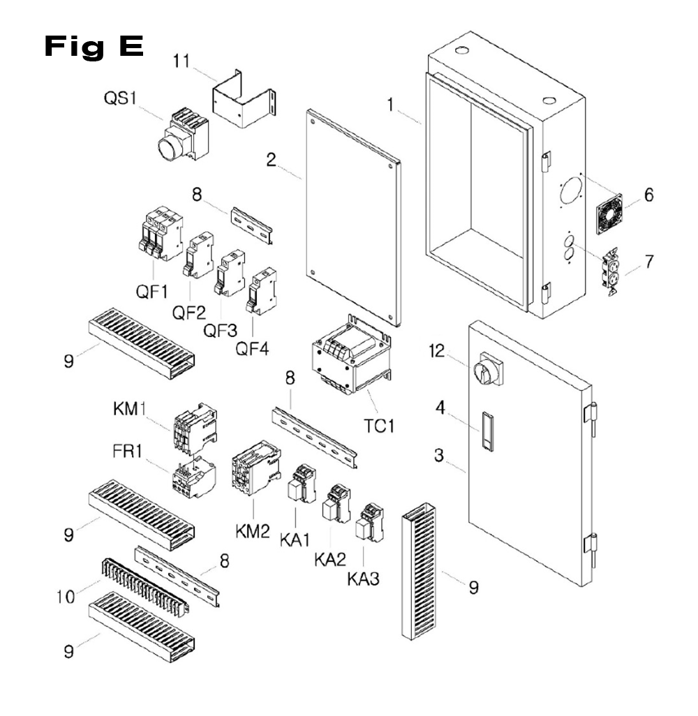 Fig-3 Diagram and Parts List for 690025  Jet Mill
