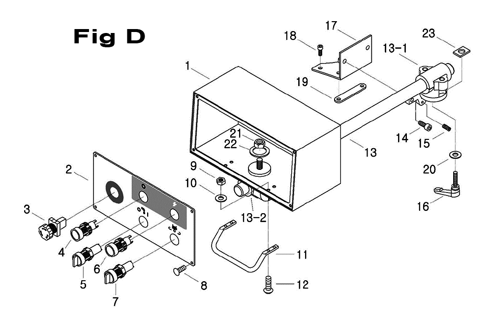 Fig-6 Diagram and Parts List for 698113  Jet Mill