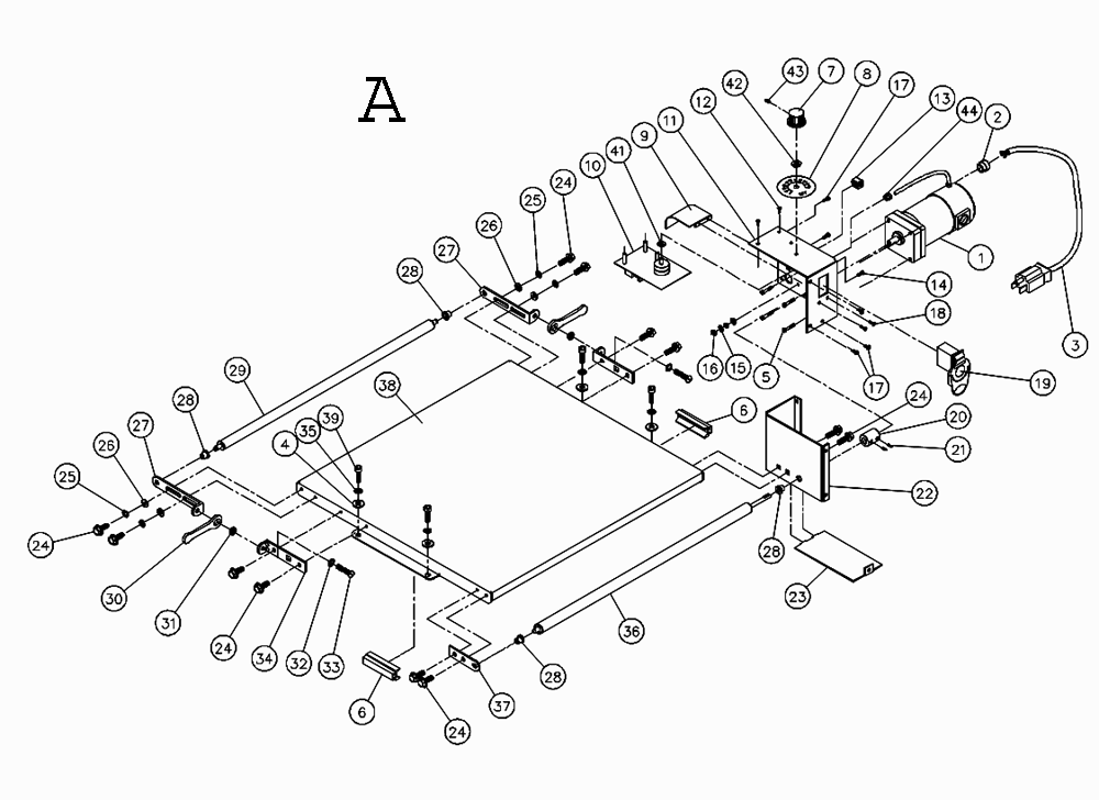 Fig-1 Diagram and Parts List for 659006K  Jet Sander Grinder